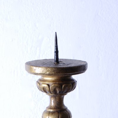 Gilded Wooden Wall Candleholder, 1950s-XSG-1737143