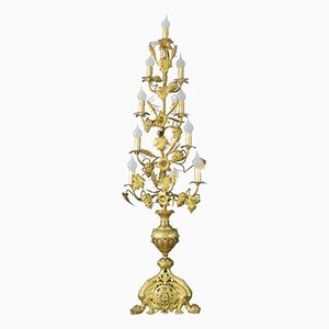 Gilt Brass and Bronze Electrified French Candelabra-KEG-754023