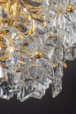 Gilt Brass and Crystal Glass Chandelier, Germany, 1970s-UGR-1085423