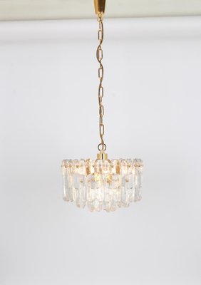 Gilt Brass and Crystal Glass Chandelier Palazzo from Kalmar, Austria, 1970s-UGR-1085806