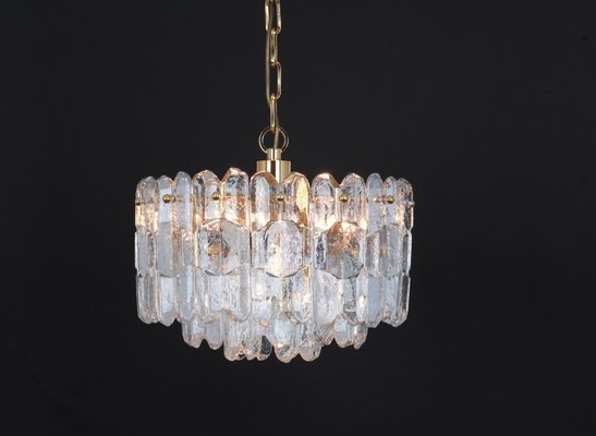 Gilt Brass and Crystal Glass Light Chandelier Palazzo from Kalmar, Austria, 1970s-UGR-1085862