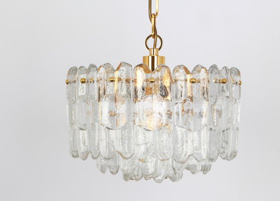 Gilt Brass and Crystal Glass Light Chandelier Palazzo from Kalmar, Austria, 1970s-UGR-1085862