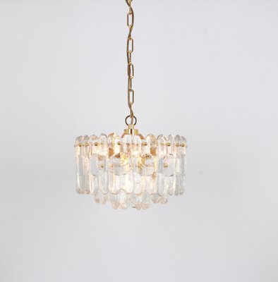 Gilt Brass and Crystal Glass Light Chandelier Palazzo from Kalmar, Austria, 1970s-UGR-1085862