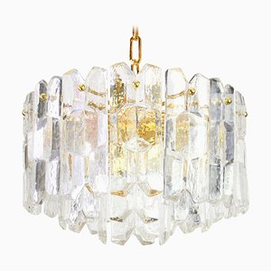 Gilt Brass and Crystal Glass Light Fixture Palazzo from Kalmar, Austria, 1970s-UGR-1085369