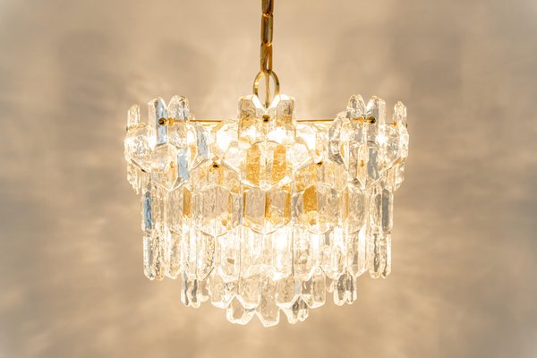 Gilt Brass and Murano Glass Palazzo Chandelier, Kalmar, Austria, 1970s-UGR-1085242