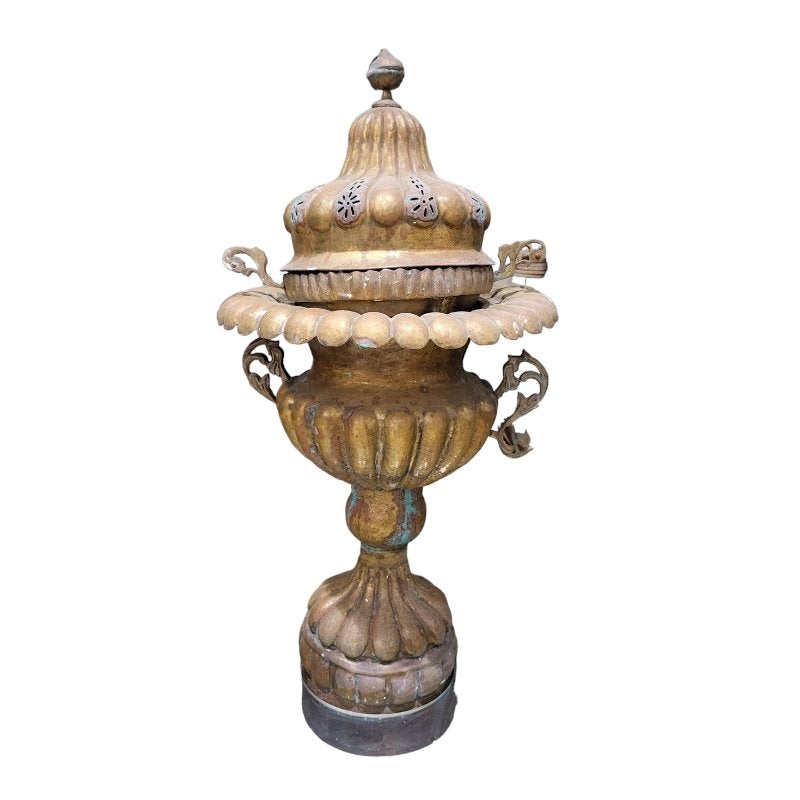 Gilt Brass Brazier with Lid