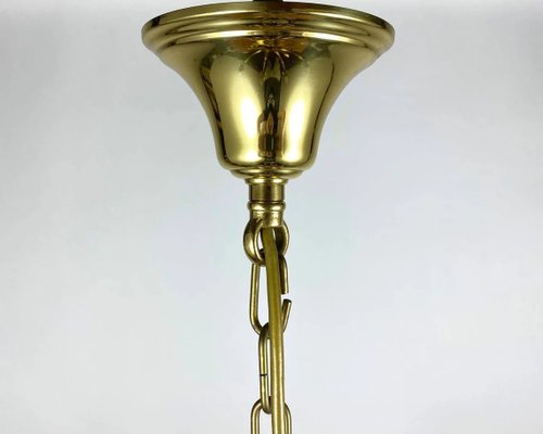 Gilt Brass Chandelier from S.A. Boulanger in the style of Maison Bagues, 1970s-GYX-1348246