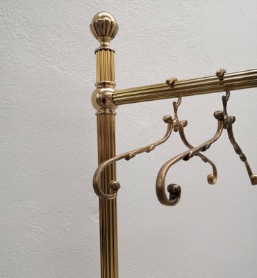 Gilt Brass Clothing Rail by Milo Baughman, Italy, 1970s-EUP-1188346