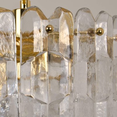 Gilt Brass & Glass Palazzo Light Fixtures by J. T. Kalmar, 1970, Set of 7-VDW-995275