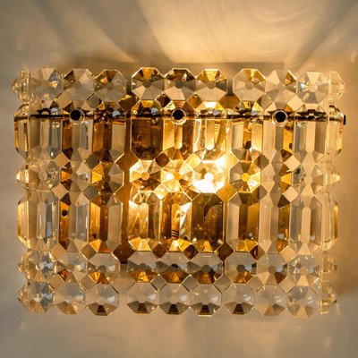 Gilt Brass, Metal and Crystal Glass Sconce from Kinkeldey, 1970s-VDW-994099