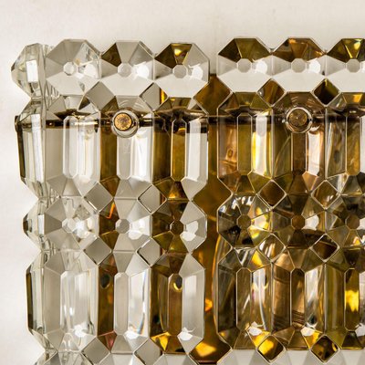 Gilt Brass, Metal & Crystal Glass Sconces Wall Lights from Kinkeldey, 1960s, Set of 2-VDW-770004