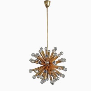 Gilt Brass Pendant Lamp with Swarovski Balls from Ernst Palme, 1960s-ZAA-875452