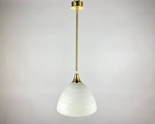 Gilt Brass Suspension Lamp from Honsel Leuchten