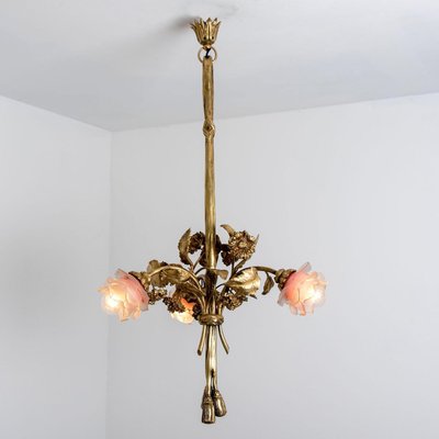 Gilt Bronze and Glass Chandelier, France, 1890-VDW-2028619