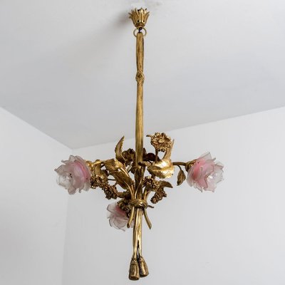 Gilt Bronze and Glass Chandelier, France, 1890-VDW-2028619