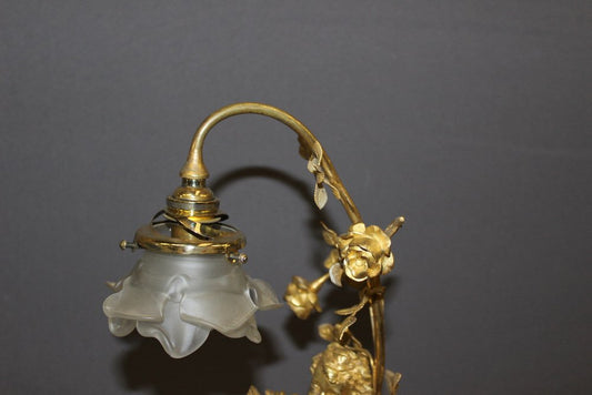 Gilt Bronze Angel Lamp, 1900s