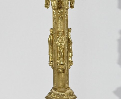 Gilt Bronze Candleholder, Late 19th Century-RVK-1764534