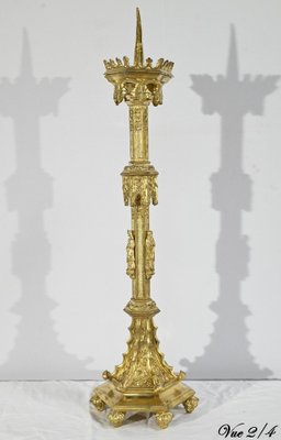 Gilt Bronze Candleholder, Late 19th Century-RVK-1764534