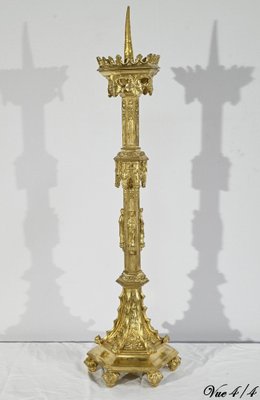 Gilt Bronze Candleholder, Late 19th Century-RVK-1764534