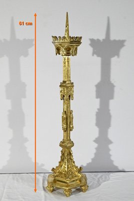 Gilt Bronze Candleholder, Late 19th Century-RVK-1764534