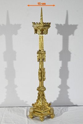 Gilt Bronze Candleholder, Late 19th Century-RVK-1764534