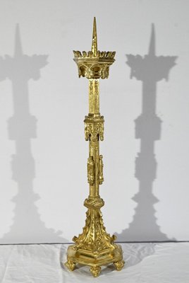 Gilt Bronze Candleholder, Late 19th Century-RVK-1764534