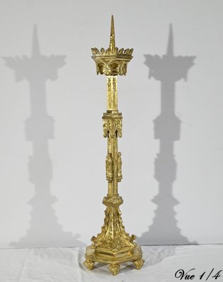 Gilt Bronze Candleholder, Late 19th Century-RVK-1764534