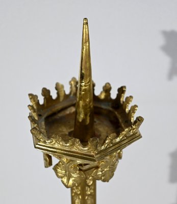 Gilt Bronze Candleholder, Late 19th Century-RVK-1764534