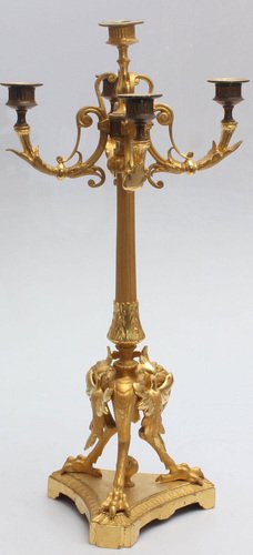 Gilt Bronze Candlestick