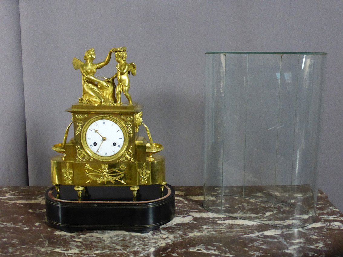 Gilt Bronze Clock, 1900s