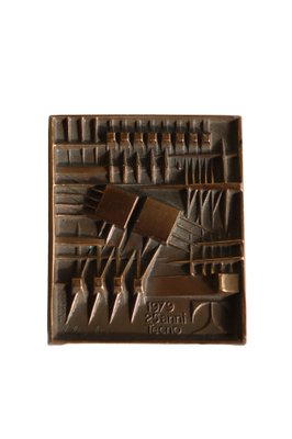 Gilt Bronze Medal by Arnaldo Pomodoro for Tecno, 1979-KGD-1822950