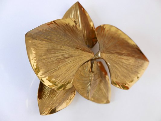 Gilt Bronze Sconce by Chrystiane Charles for Charles Et Fils, Paris, 1980s-WPT-1152676