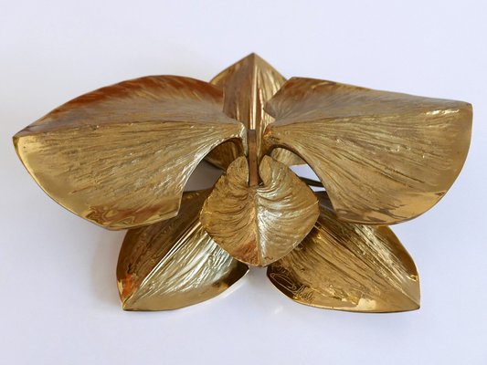 Gilt Bronze Sconce by Chrystiane Charles for Charles Et Fils, Paris, 1980s-WPT-1152676