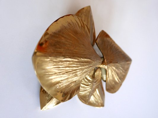 Gilt Bronze Sconce by Chrystiane Charles for Charles Et Fils, Paris, 1980s-WPT-1152676