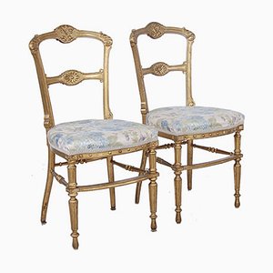 Gilt Chairs, 1800s, Set of 2-XSG-980350