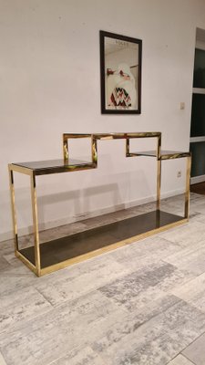 Gilt Console in the Style of Belgo Chrom or Maison Jansen, 1970s-WBX-1182713