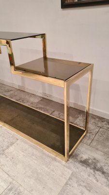 Gilt Console in the Style of Belgo Chrom or Maison Jansen, 1970s-WBX-1182713