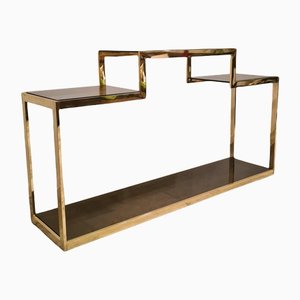 Gilt Console in the Style of Belgo Chrom or Maison Jansen, 1970s-WBX-1182713