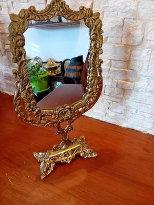 Gilt Metal Dressing Mirror-WMZ-1769087