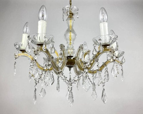 Gilt Metal Frame Crystal Ceiling Lamp-GYX-1348247