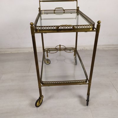 Gilt Serving Bar Cart, 1970s-EAD-1716641