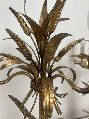 Gilt Sheaf of Wheat Table Lamps attributed to Hans Kögl, 1960s, Set of 2-WZZ-1385590