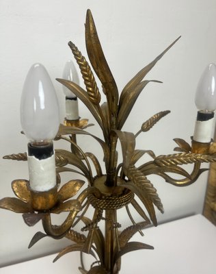 Gilt Sheaf of Wheat Table Lamps attributed to Hans Kögl, 1960s, Set of 2-WZZ-1385590