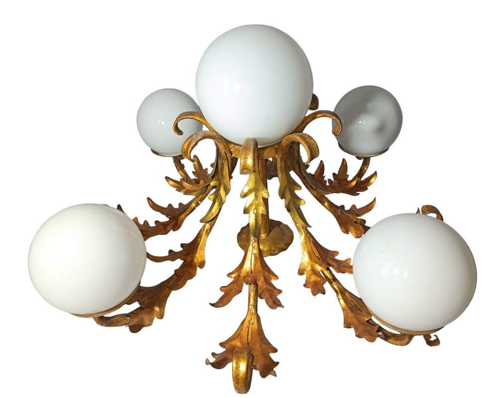 Gilt Sun Chandelier, 1950s-ZVO-1787852