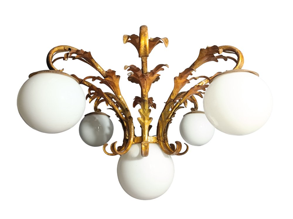 Gilt Sun Chandelier, 1950s-ZVO-1787852