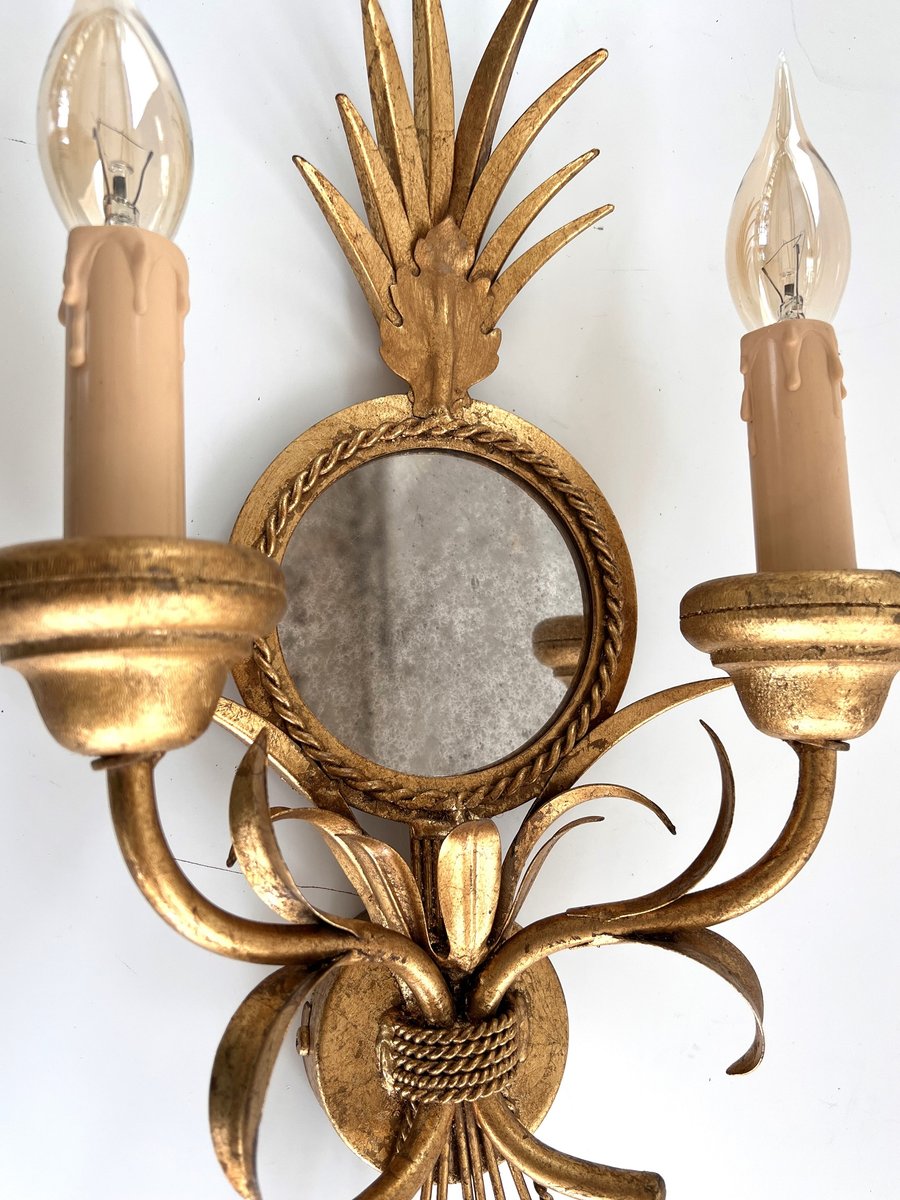 Gilt Wall Sconce from Kögl, 1970s