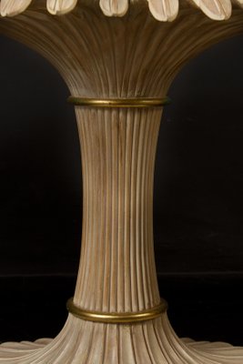 Giltwood and Painted Palm Sculptural Dining or Center Table, Italy, 1970s-MBH-1031624