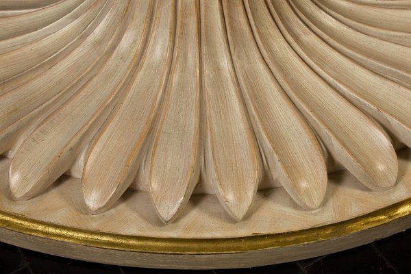 Giltwood and Painted Palm Sculptural Dining or Center Table, Italy, 1970s-MBH-1031624