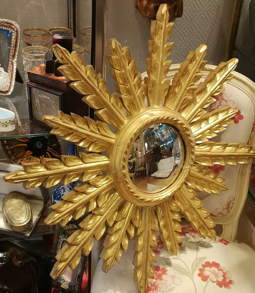 Giltwood Sun Mirror