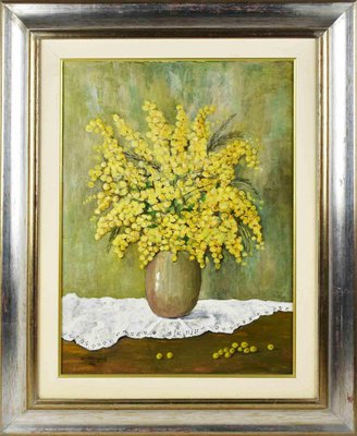 Gina Ceccagnoli, Mimosas, Oil Tempera on Canvas, 1996-ZCI-1281524